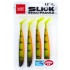 Силиконовая приманка LUCKY JOHN 3D Series SLICK SHAD PADDLE 4.5" цвет PG14 (4шт)