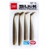Силиконовая приманка LUCKY JOHN 3D Series SLICK SHAD PADDLE 4.5" цвет T46 (4шт)