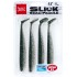 Силиконовая приманка LUCKY JOHN 3D Series SLICK SHAD PADDLE 4.5" цвет Z11 (4шт)