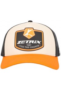 Бейсболка Zetrix PVC-2402 оранжевый козырек/черная сетка one size