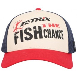 Бейсболка Zetrix PVC-2403 красный козырек/синяя сетка one size