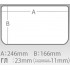 Коробка Meiho Slit Form Case SC-3020 Clear 255x190x38мм