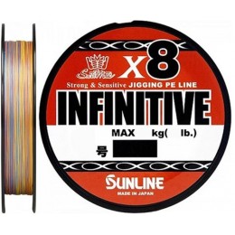 Плетенка Sunline Infinitive X8 200м Multicolor #0.6 0,128мм