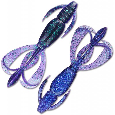 Силиконовая приманка Keitech Crazy Flapper 2.0" цвет 408T Electric June Bug (8шт)