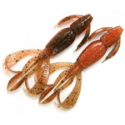 Силиконовая приманка Keitech Crazy Flapper 2.0" цвет 520T Green Pumpkin Orange Gold (8шт)