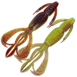 Силиконовая приманка Keitech Crazy Flapper 4.4" цвет EA15T Grape Chart Red FLK (6шт)