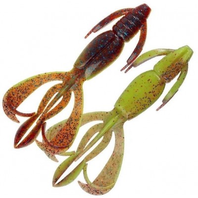 Силиконовая приманка Keitech Crazy Flapper 4.4" цвет EA15T Grape Chart Red FLK (6шт)