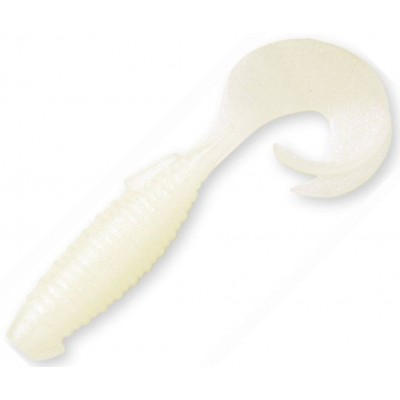 Силиконовая приманка Keitech Flapper Grub 4.0" цвет 024S Silver Pearl Glow (7шт)