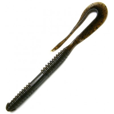 Силиконовая приманка Keitech Mad Wag Long 8'' цвет 101S Green Pumpkin PP (7шт)