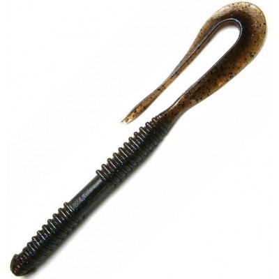 Силиконовая приманка Keitech Mad Wag Long 11'' цвет 207S Green Pumpkin PP Blue FLK (6шт)