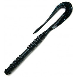 Силиконовая приманка Keitech Mad Wag Long 11'' цвет 312S Black Blue FLK (6шт)