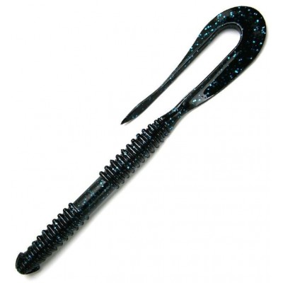Силиконовая приманка Keitech Mad Wag Long 8'' цвет 312S Black Blue FLK (7шт)