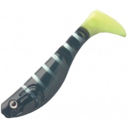 Силиконовая приманка Wake FlexFish 2" цвет NEON BLACK PERCH 530 (8шт)