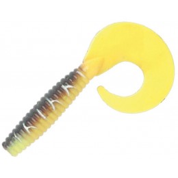 Силиконовая приманка Wake Grub Garlic 4.5" цвет TANNED PLUM 528 (8шт)