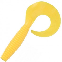 Силиконовая приманка Wake Grub 3.5" цвет PURE YELLOW 038 (10шт)