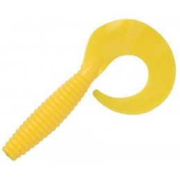 Силиконовая приманка Wake Grub 5.5" цвет PURE YELLOW 038 (5шт)