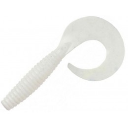 Силиконовая приманка Wake Grub 5.5" цвет WHITE GLOW 033 (5шт)