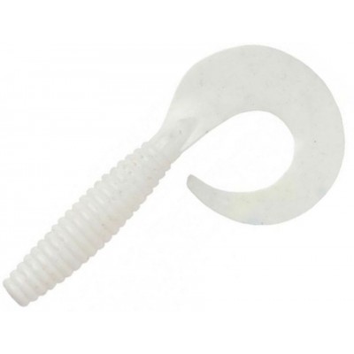 Силиконовая приманка Wake Grub 5.5" цвет WHITE GLOW 033 (5шт)