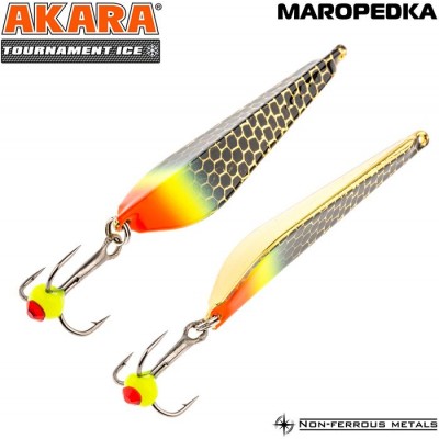 Блесна Akara Tournament Ice Maropedka 100 18 гр цвет 28/Go Блесна Akara Tournament Ice Maropedka 100 18 гр цвет 28/Go