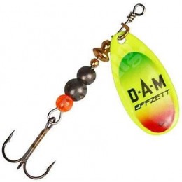 Блесна DAM FZ Fluo Spinner #1 3гр цвет Trio Блесна DAM FZ Fluo Spinner #1 3гр цвет Trio