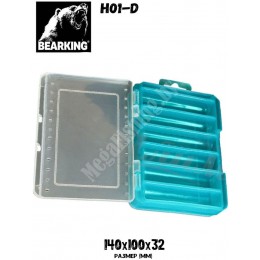 Коробка Bearking H01-D бирюзовая 14х10х3,2см