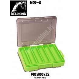 Коробка Bearking H01-G зеленая 14х10х3,2см