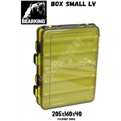 Коробка для воблеров Bearking BOX-small-Lv 20,5х16х4см желтая)