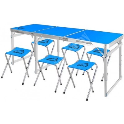 Набор складной мебели стол и 6 стула 60х180см/С-6-60*180 Набор складной мебели стол и 6 стула 60х180см/С-6-60*180