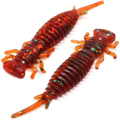 Силиконовая приманка KOSADAKA LARVA 65мм цвет SMO (10шт)