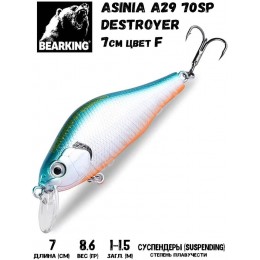 Воблер Bearking Asinia A29 Destroyer 70SP цвет F