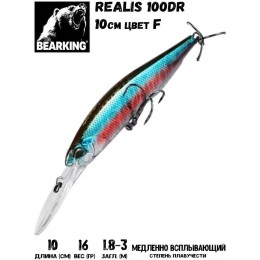 Воблер Bearking Realis 100D цвет F