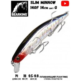 Воблер Bearking Tide Minnow Slim 175F цвет G