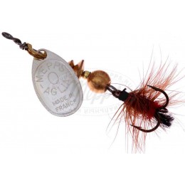 Блесна MEPPS AGLIA MOUCHE # 0 цвет Silver/Red