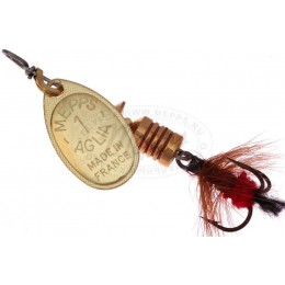 Блесна MEPPS AGLIA MOUCHE # 1 цвет Gold/Red