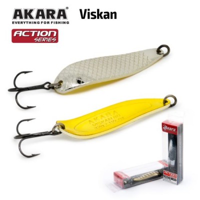 Блесна Akara Action Series Viskan 80 24 гр цвет Sil/Go