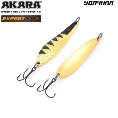 Блесна Akara Expert Удачная 80 мм 18 гр цвет 13/GO Блесна Akara Expert Удачная 80 мм 18 гр цвет 13/GO