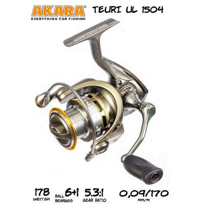 Катушка безынерционная Akara Teuri UL 1504 6+1bb