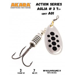 Блесна Akara Action Series Aglia 3 7 гр цвет A01