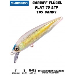 Воблер Shimano Cardiff Fl?gel Flat 70 70mm 5g T05 Candy