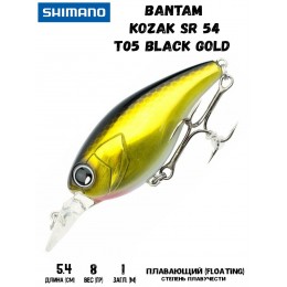 Воблер Shimano Bantam Kozak SR 54mm 8g T05 Black Gold