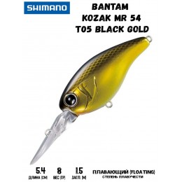 Воблер Shimano Bantam Kozak MR 54mm 8g T05 Black Gold