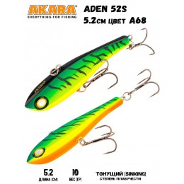 Воблер Akara раттлин Aden 52 цвет A68