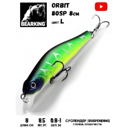 Воблер Bearking Orbit Slicker-80SP 8.5гр цвет L