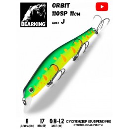 Воблер Bearking Orbit Slicker-110SP 17гр цвет J