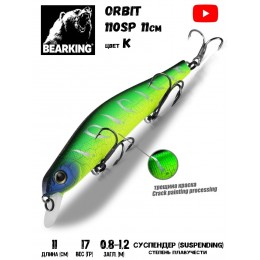 Воблер Bearking Orbit Slicker-110SP 17гр цвет K
