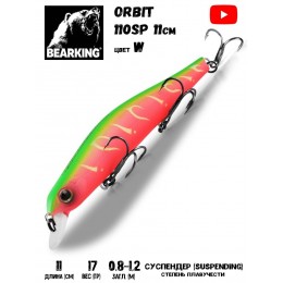 Воблер Bearking Orbit Slicker-110SP 17гр цвет W