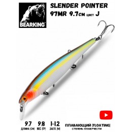 Воблер Bearking Slender Pointer 97 F цвет J