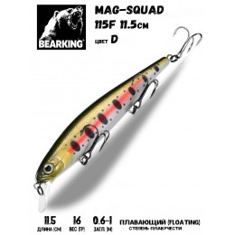 Воблер Bearking MagSquad 115F цвет D