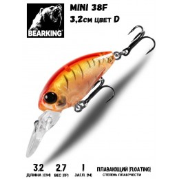 Воблер Bearking Mini 38F цвет D
