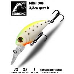 Воблер Bearking Mini 38F цвет K